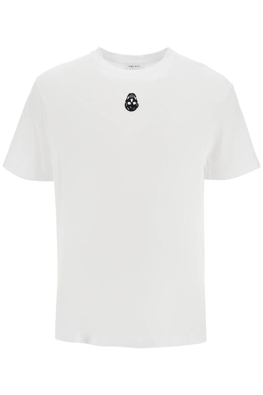 Alexander Mcqueen Skull Embroidered T-Shirt