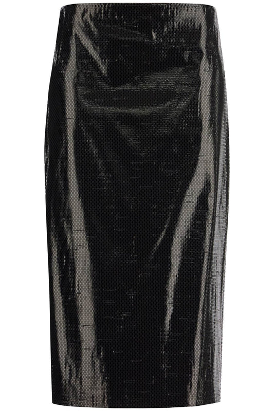 Alexander Mcqueen Silk Tarpaulin Skirt