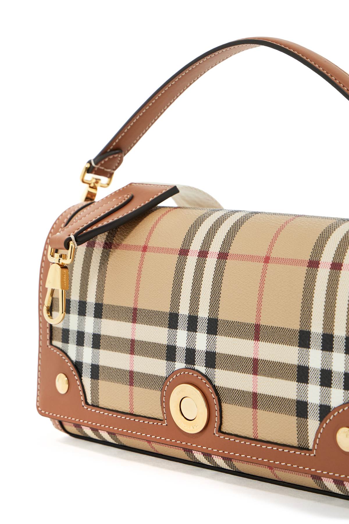 Burberry Shoulder Bag With Check Pattern Notes