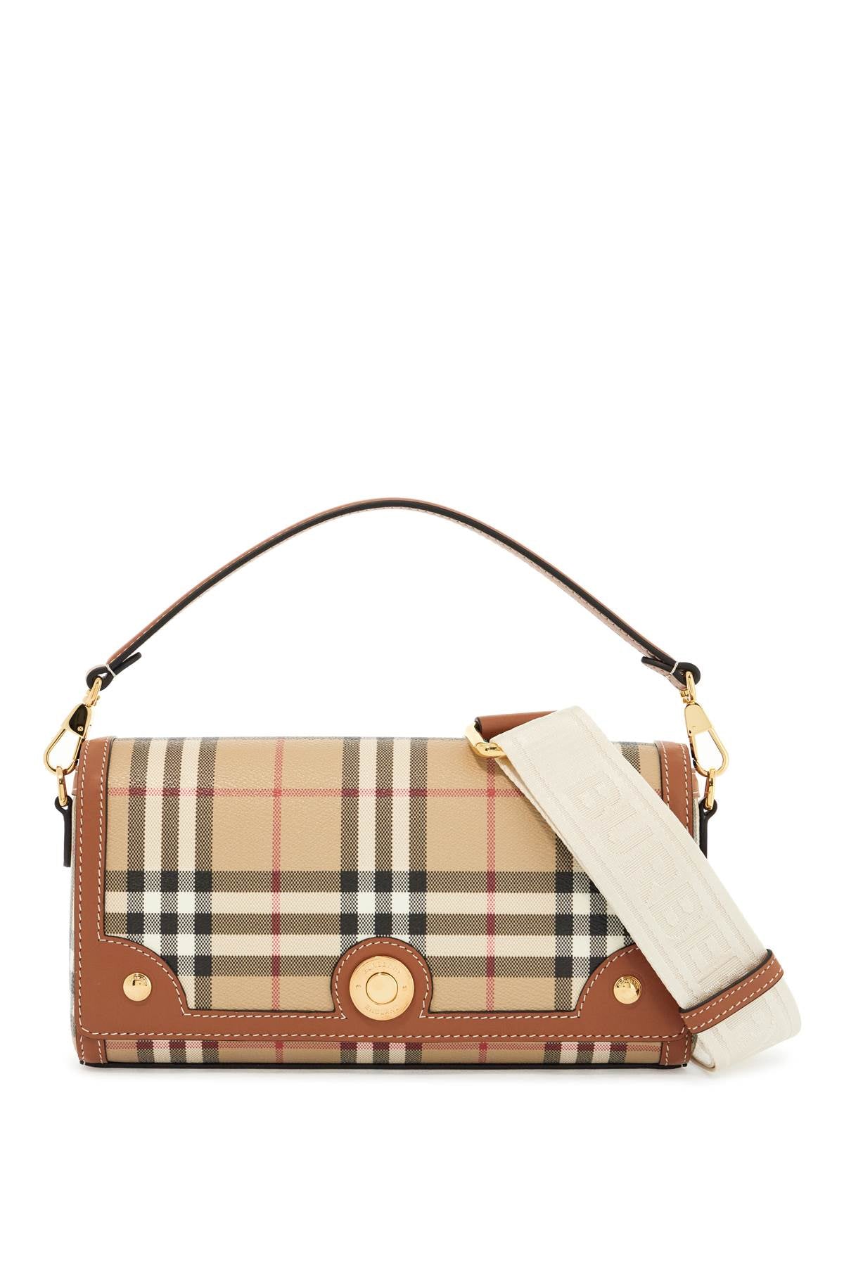 Burberry Shoulder Bag With Check Pattern Notes