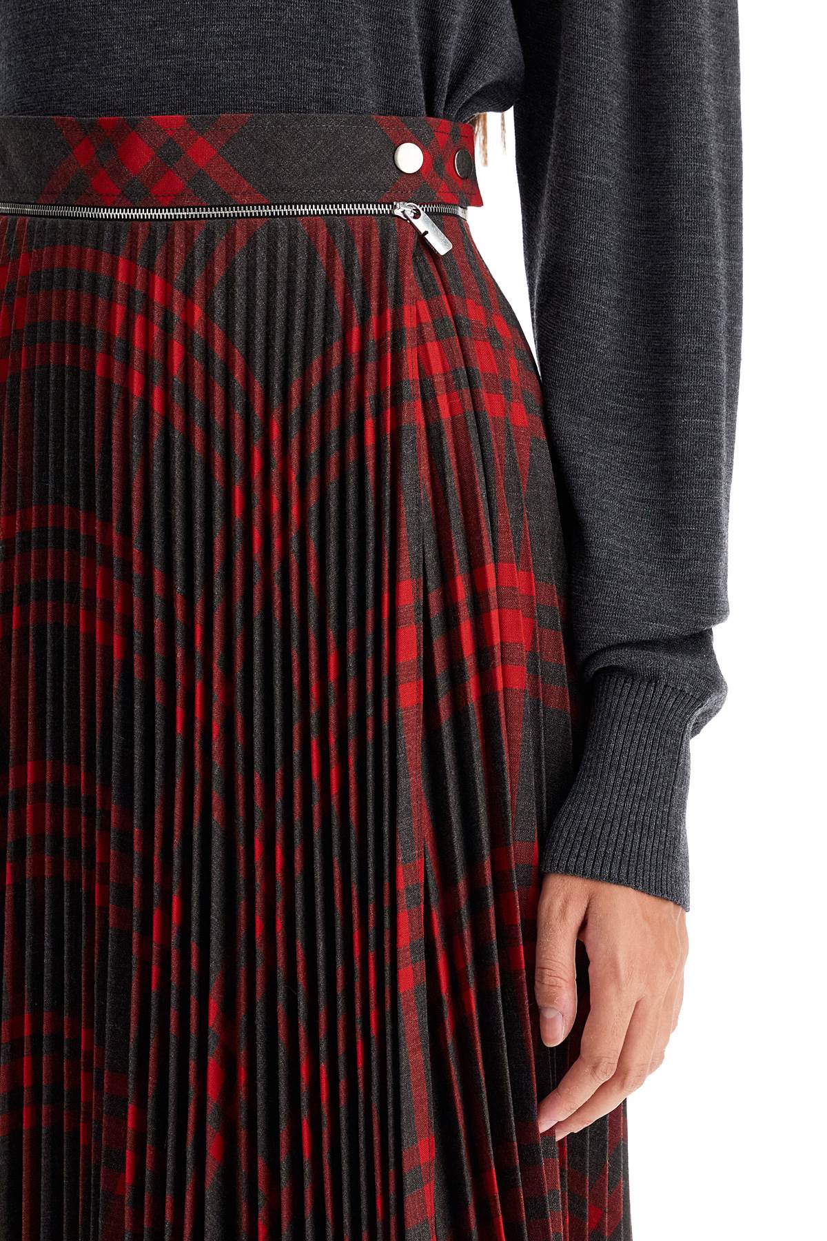 Burberry Folded Pleat Check