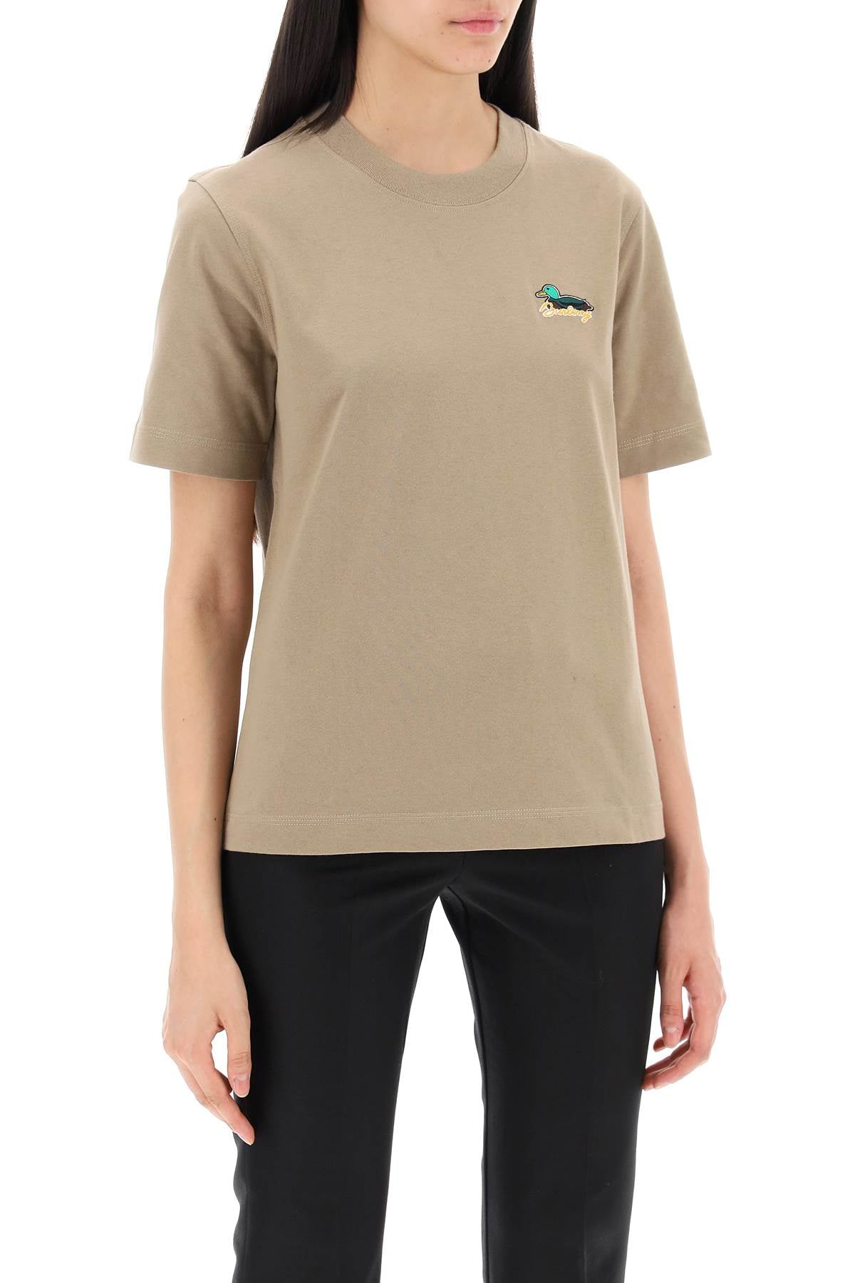 Burberry T-Shirt With Duck Detail