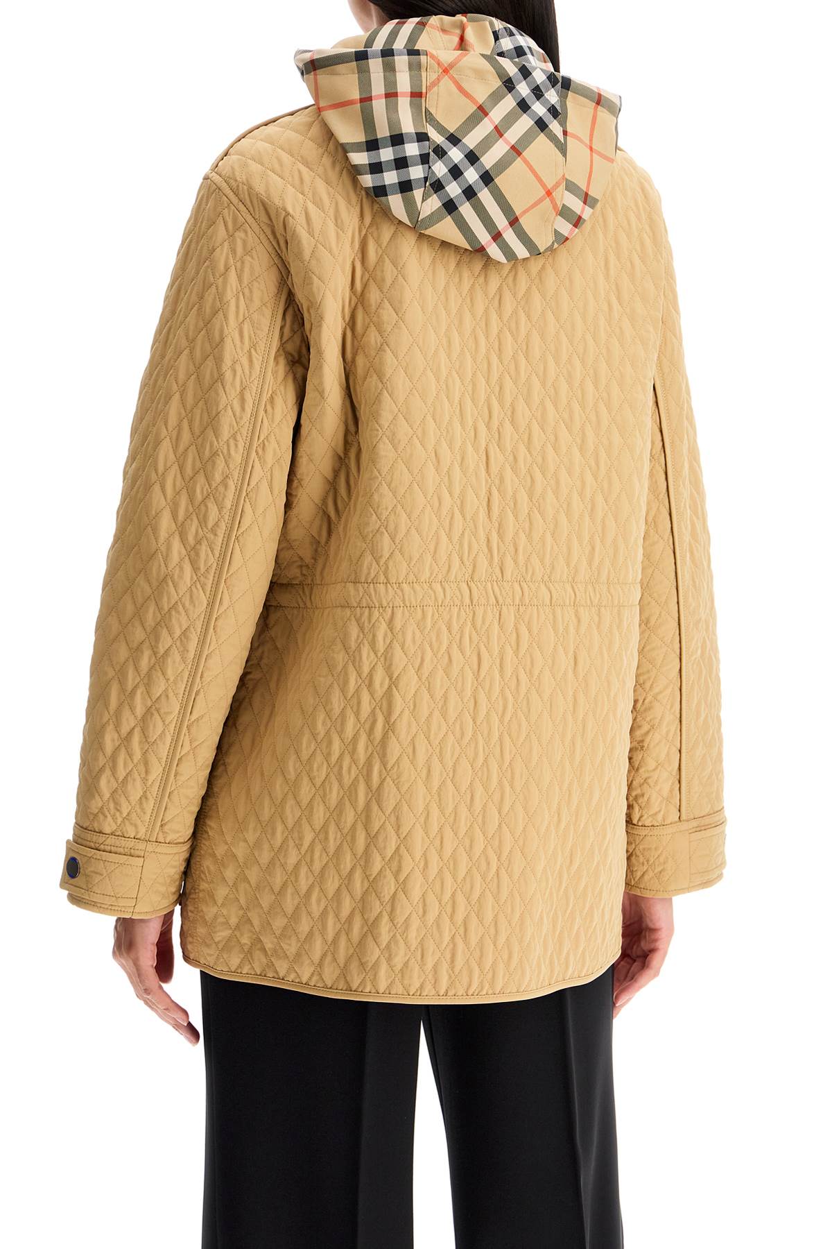 Burberry Quilted Jacket With Removable Hood