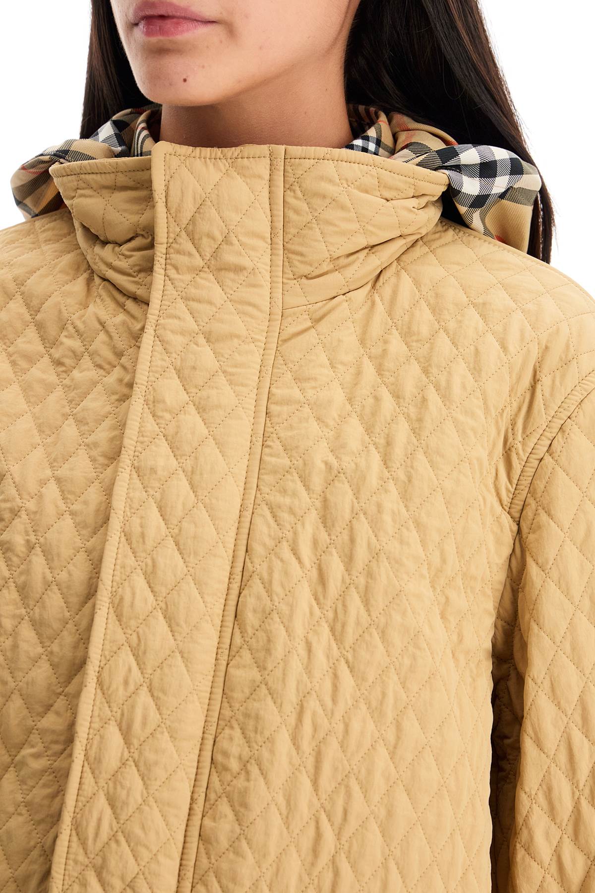 Burberry Quilted Jacket With Removable Hood