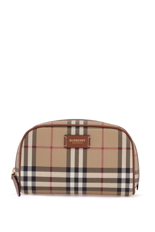 Burberry Small Beauty Case With Check Pattern