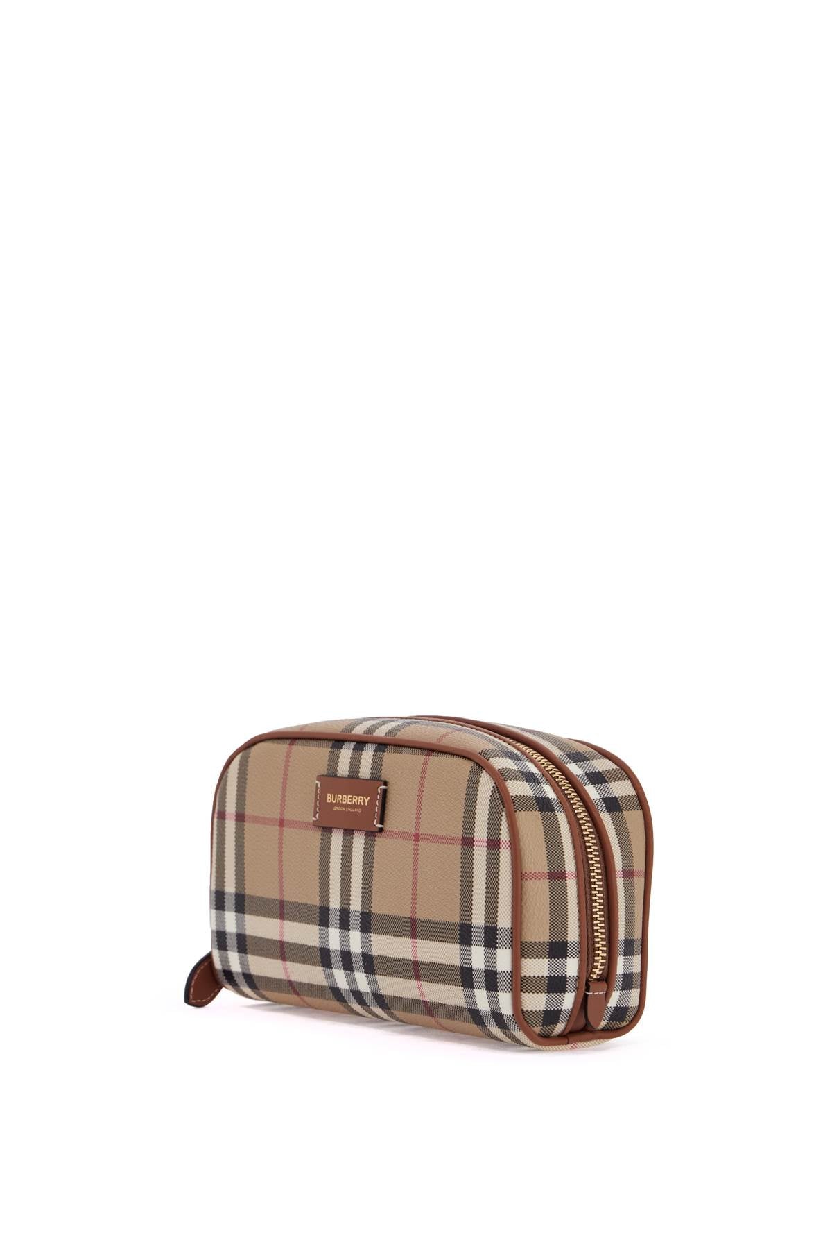 Burberry Small Beauty Case With Check Pattern