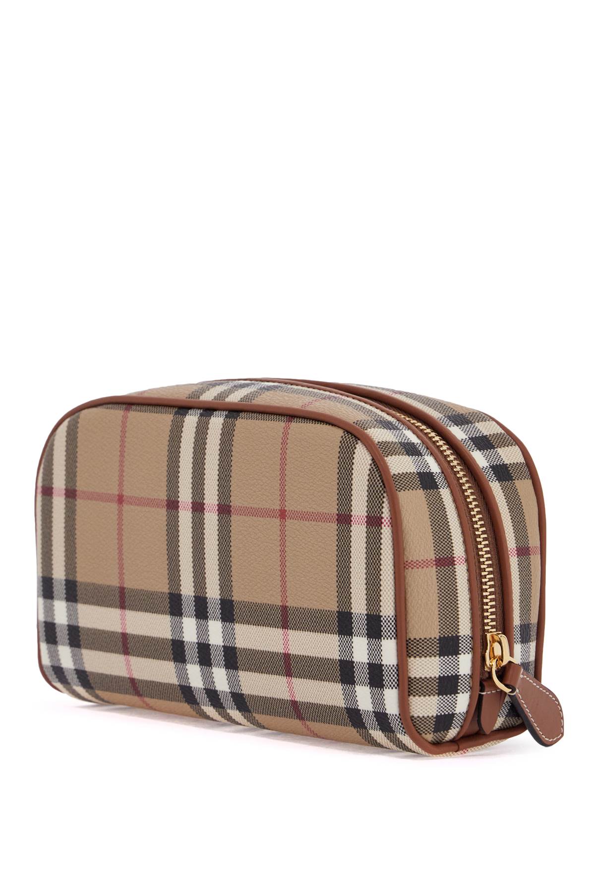 Burberry Small Beauty Case With Check Pattern