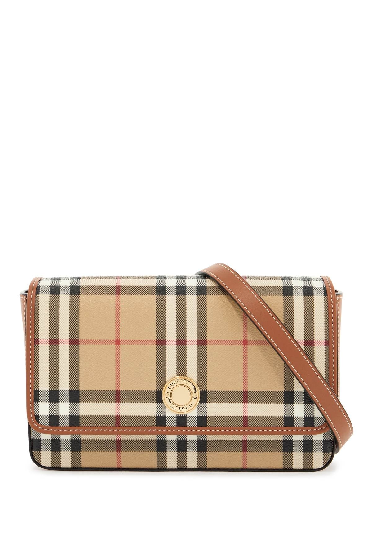 Burberry Checkered Shoulder Bag With Strap