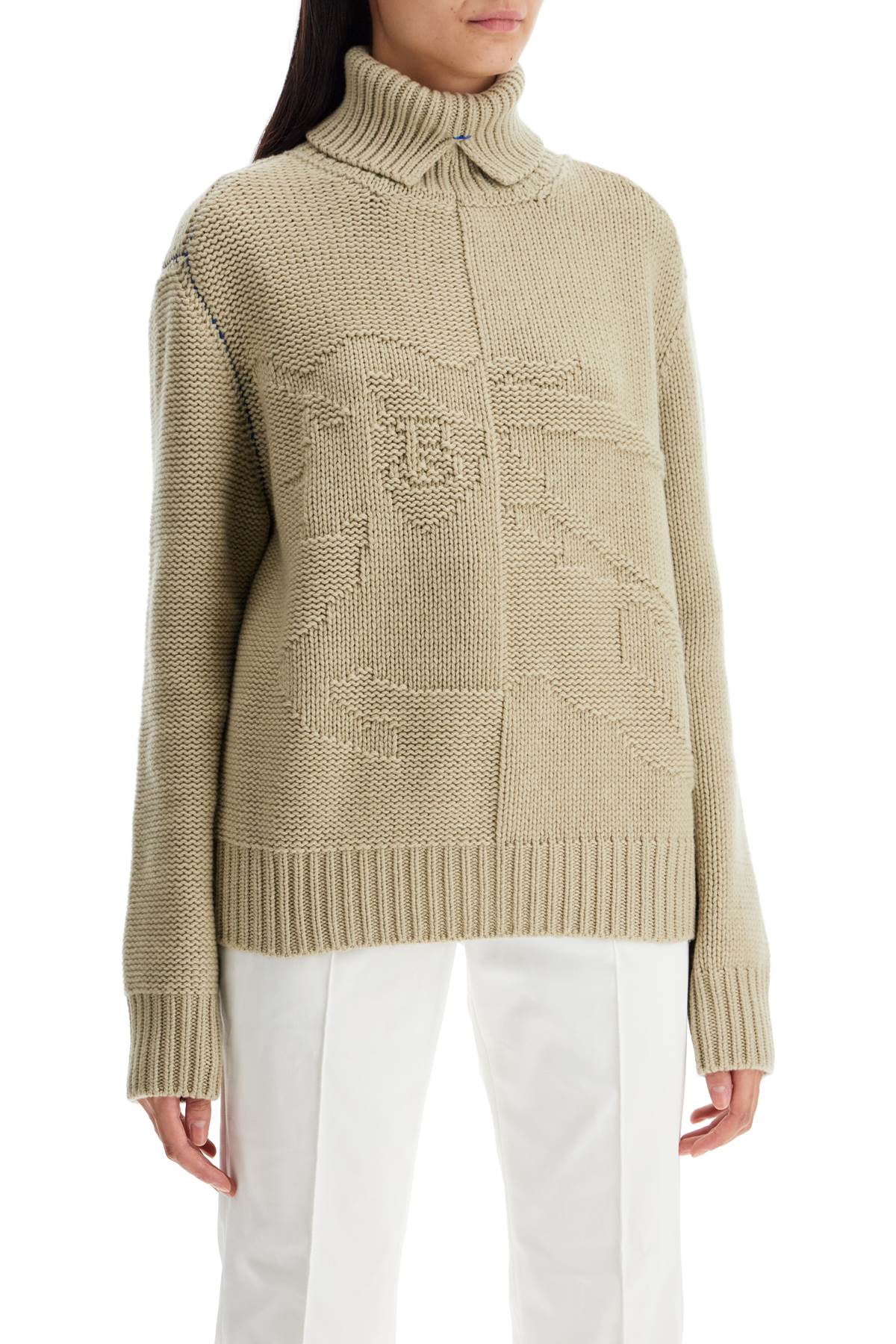 Burberry Cashmere Sweater With Ekd Design