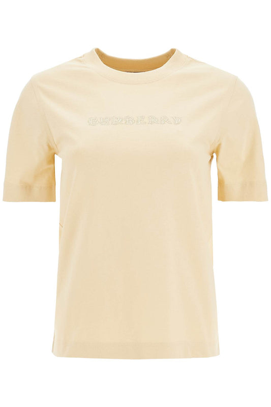 Burberry Cotton T-Shirt With Paisley Logo