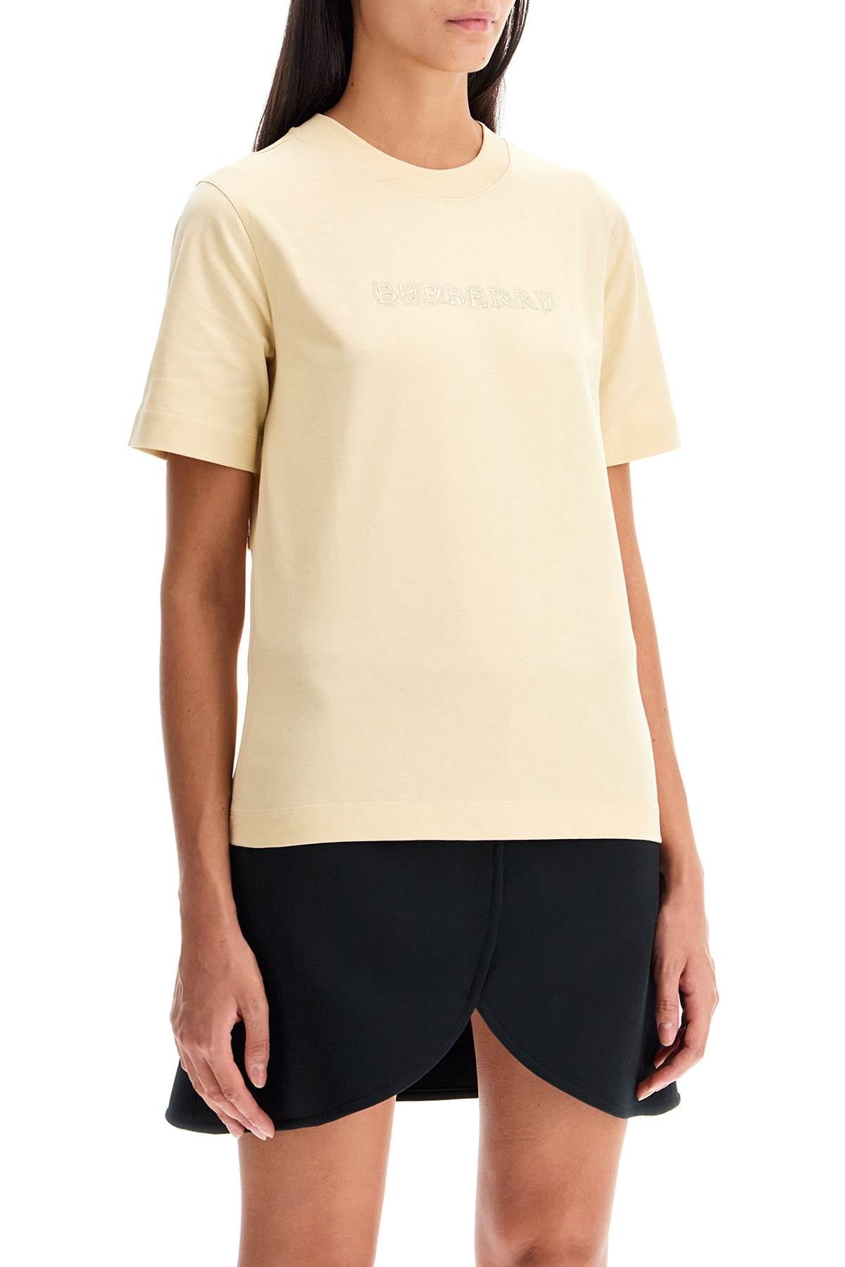 Burberry Cotton T-Shirt With Paisley Logo