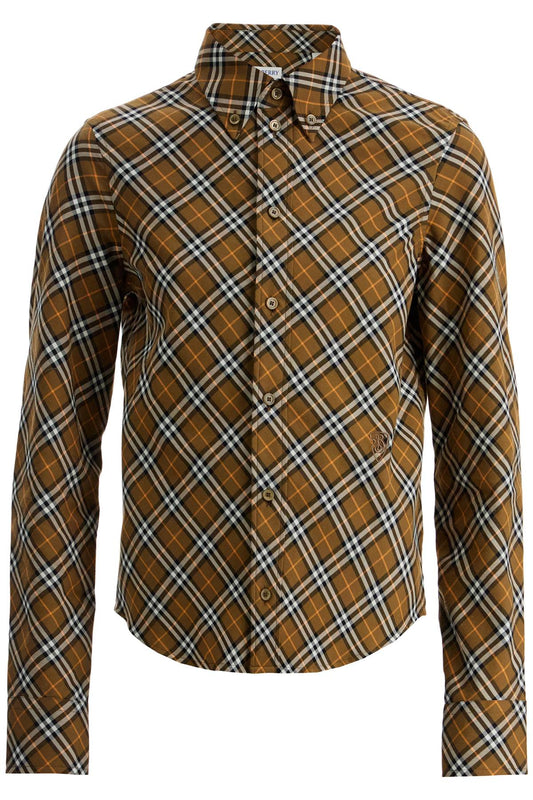 Burberry Ered Shirt With Button-Down Collar