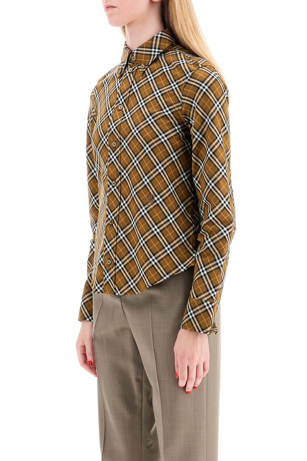 Burberry Ered Shirt With Button-Down Collar