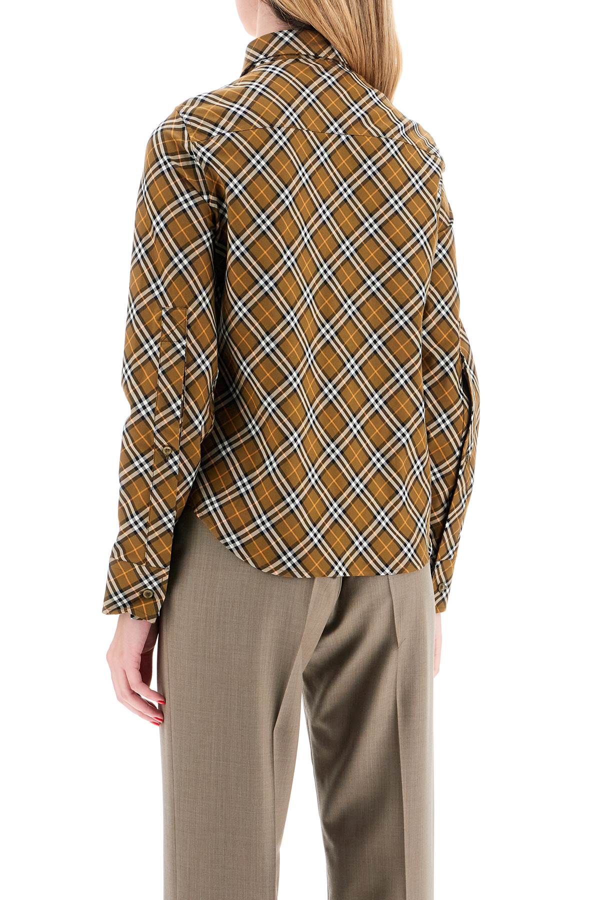 Burberry Ered Shirt With Button-Down Collar