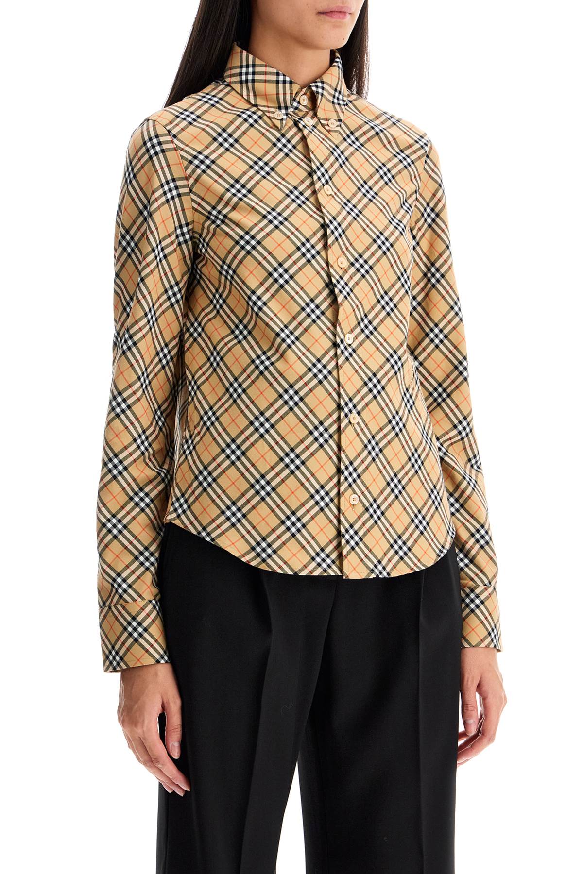 Burberry Ered Shirt With Button-Down