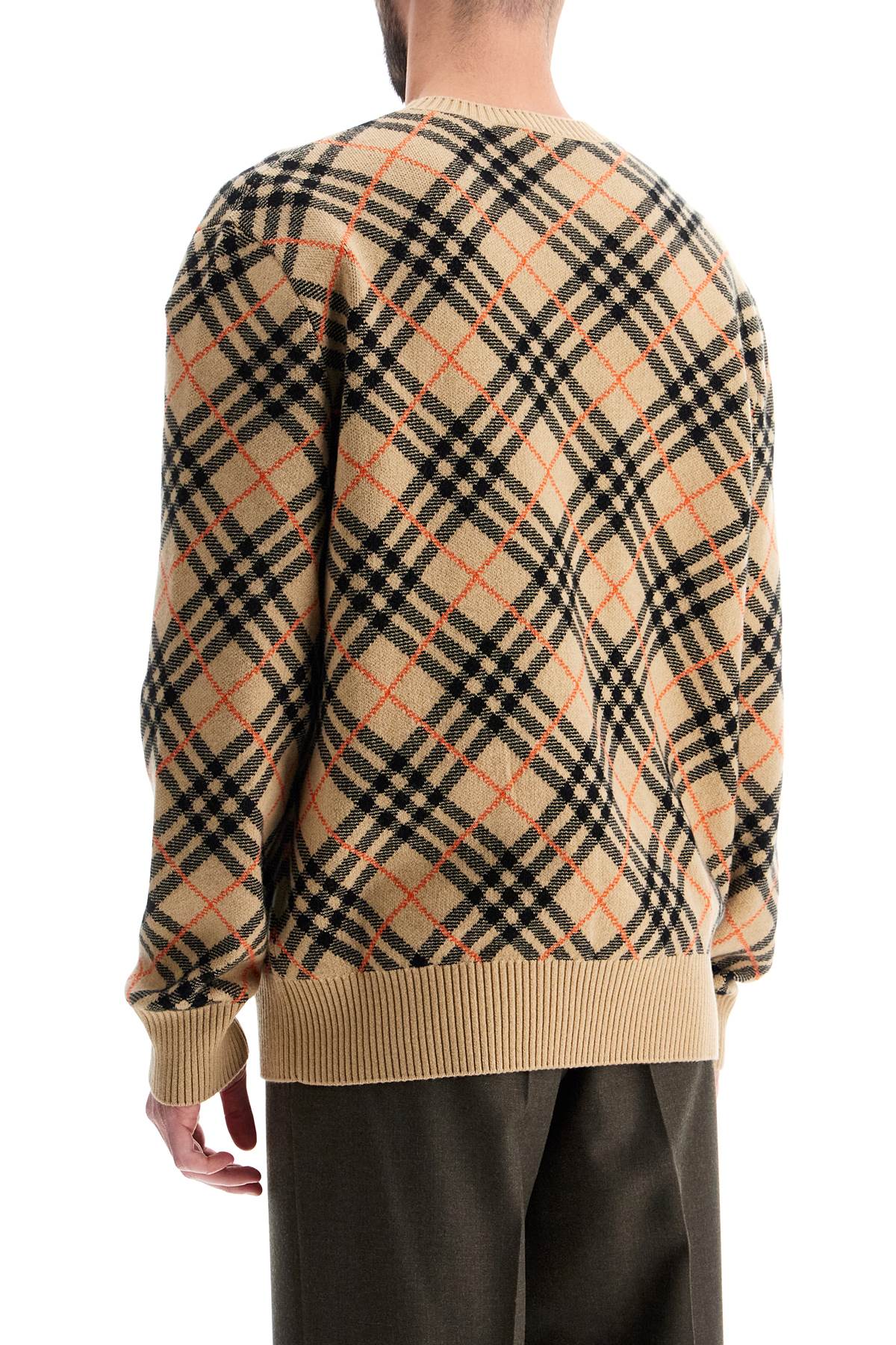 Burberry Cashmere Check Pullover Swe