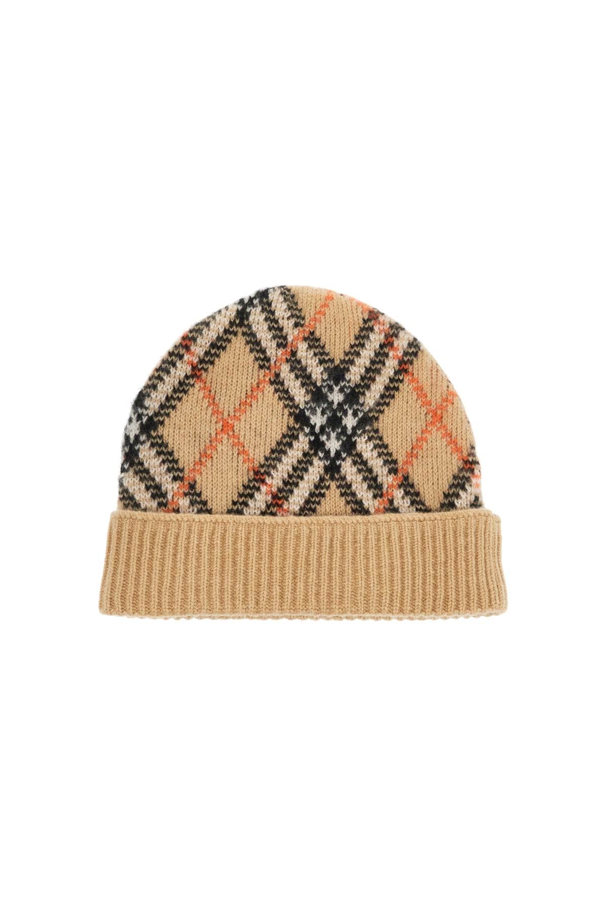 Burberry Ered\N\Ncashmere Checkered Beanie