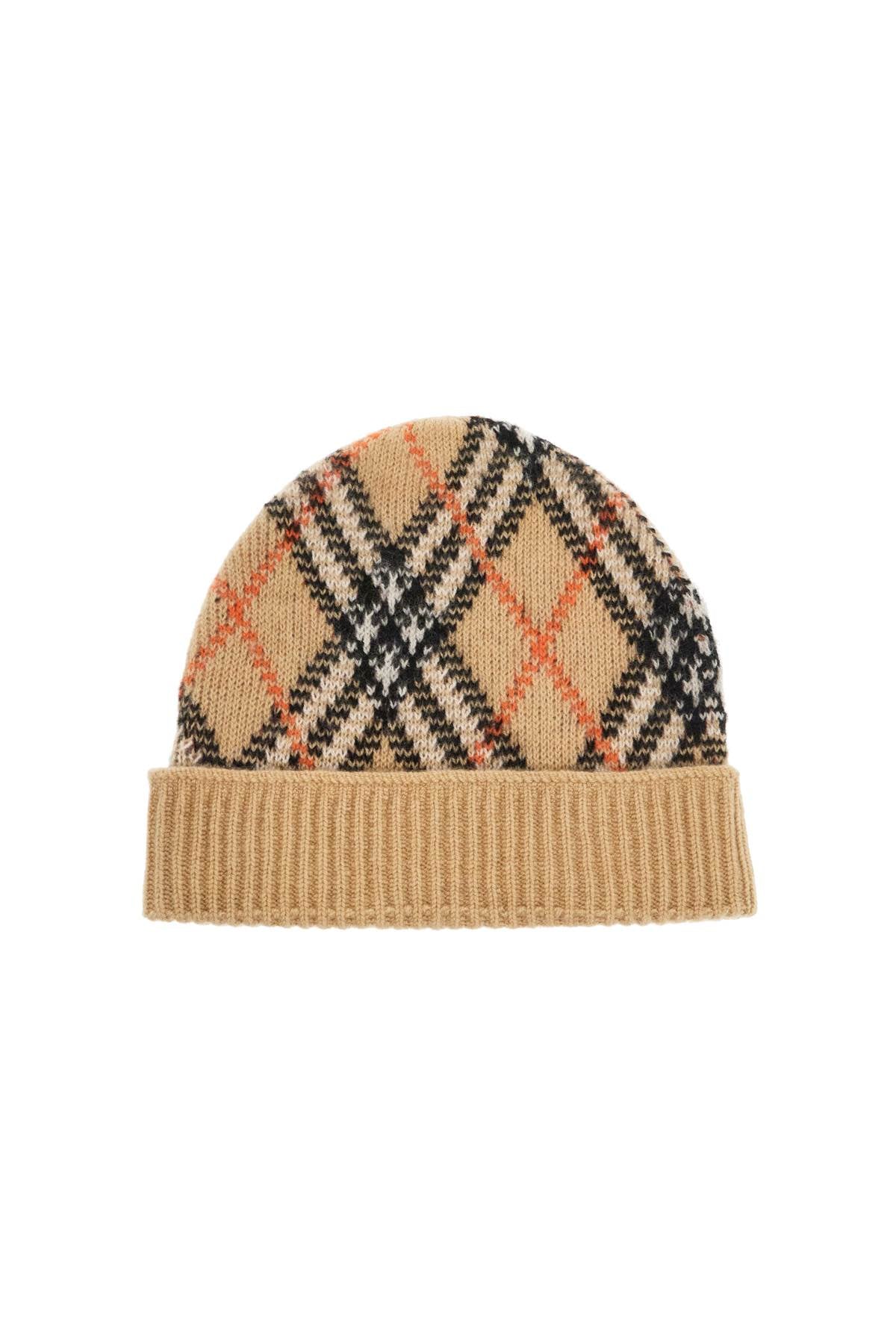 Burberry Ered\N\Ncashmere Checkered Beanie