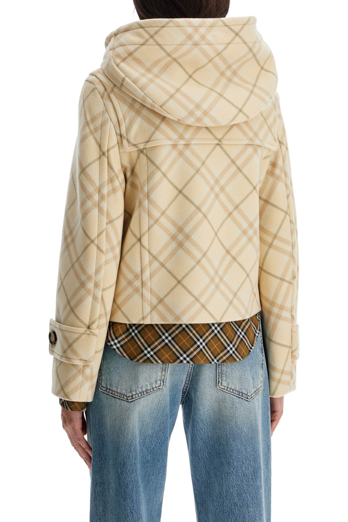 Burberry Montgomery Cropped In Wool And Cash