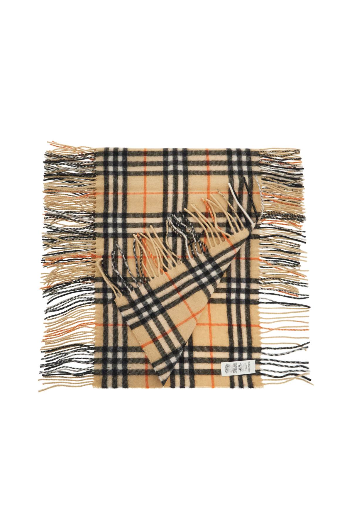 Burberry Unisex Burberry Check Cashmere Scar