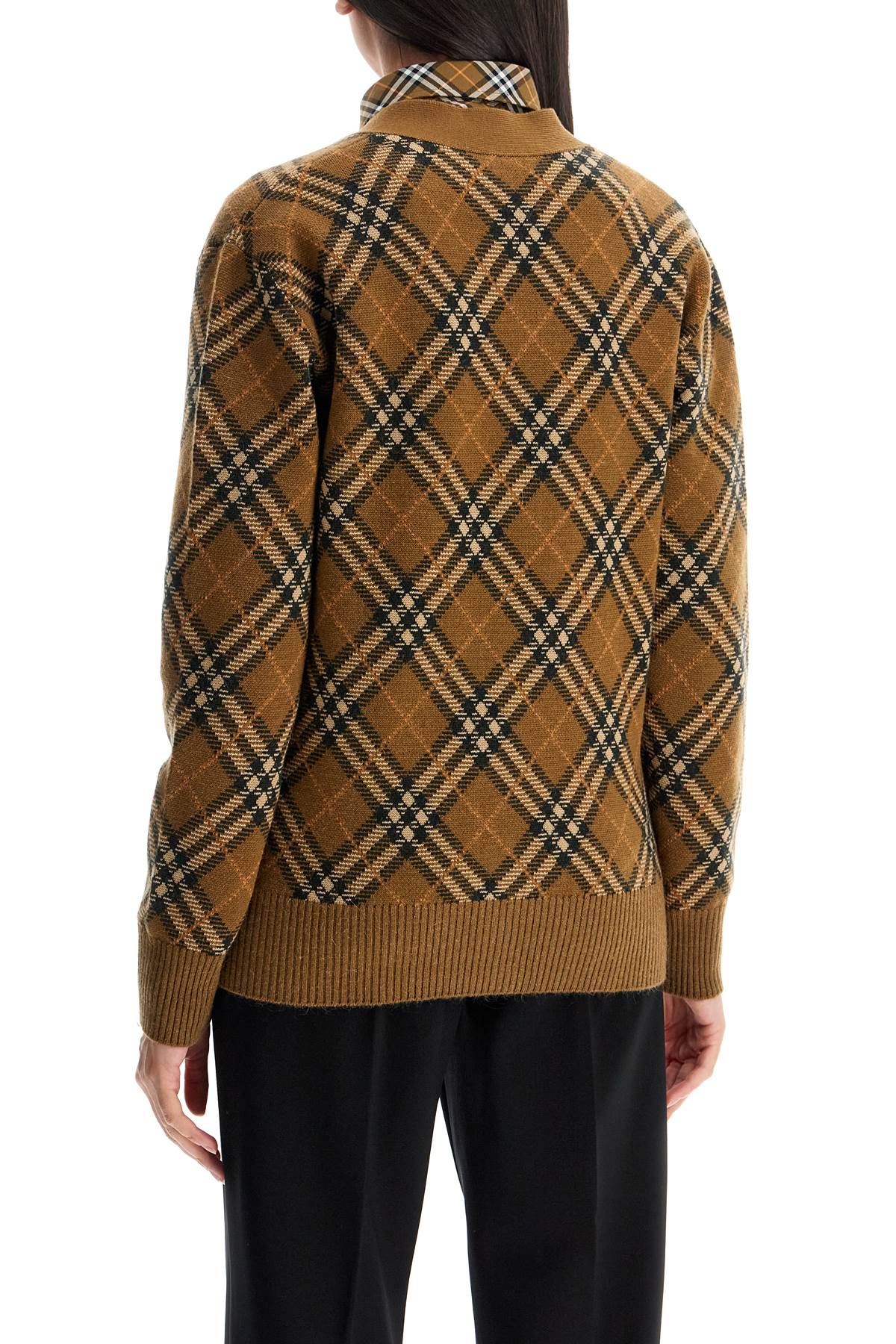 Burberry Ered Wool And Mohair Cardigan Sweater