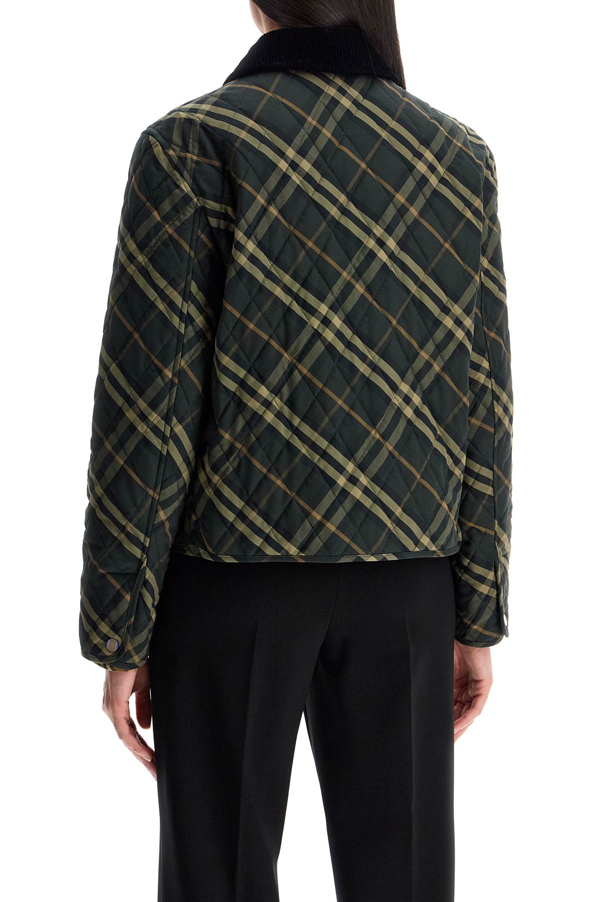 Burberry Country Check Quilted Cropped Jacket