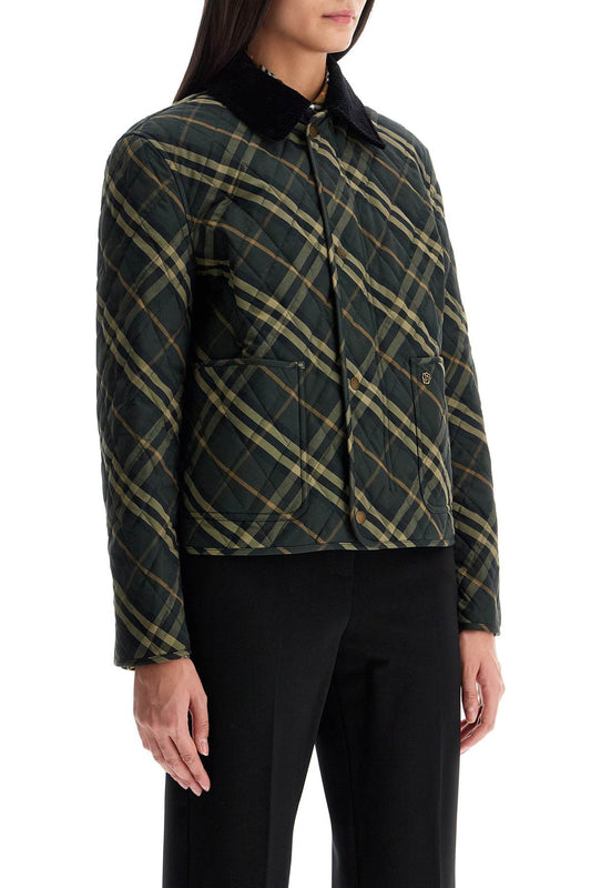 Burberry Country Check Quilted Cropped Jacket