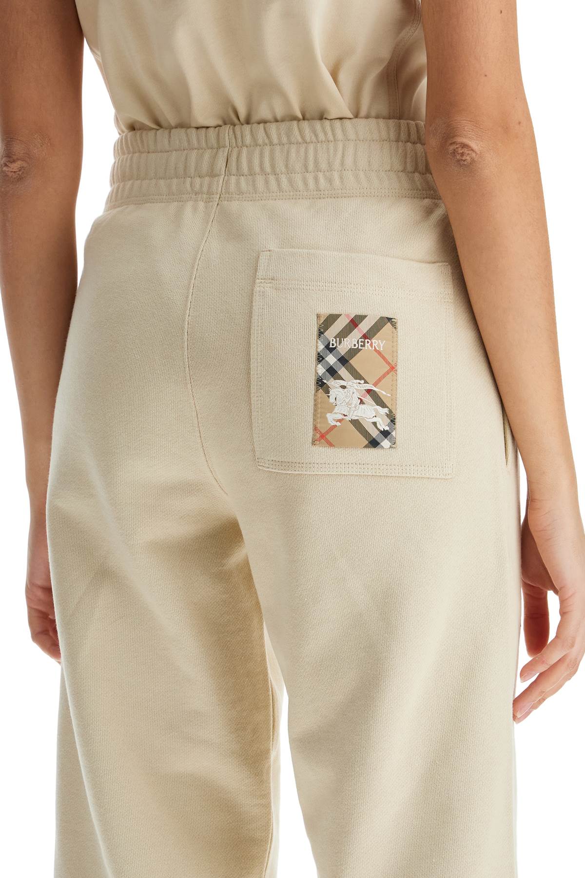 Burberry Joggers With Patch Logo