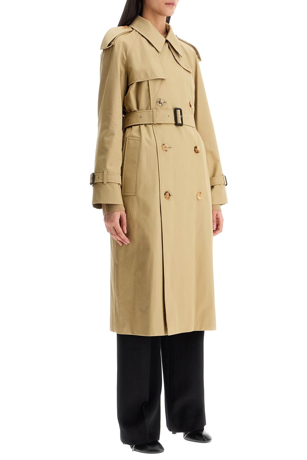 Burberry Double-Breasted Trench Coat With