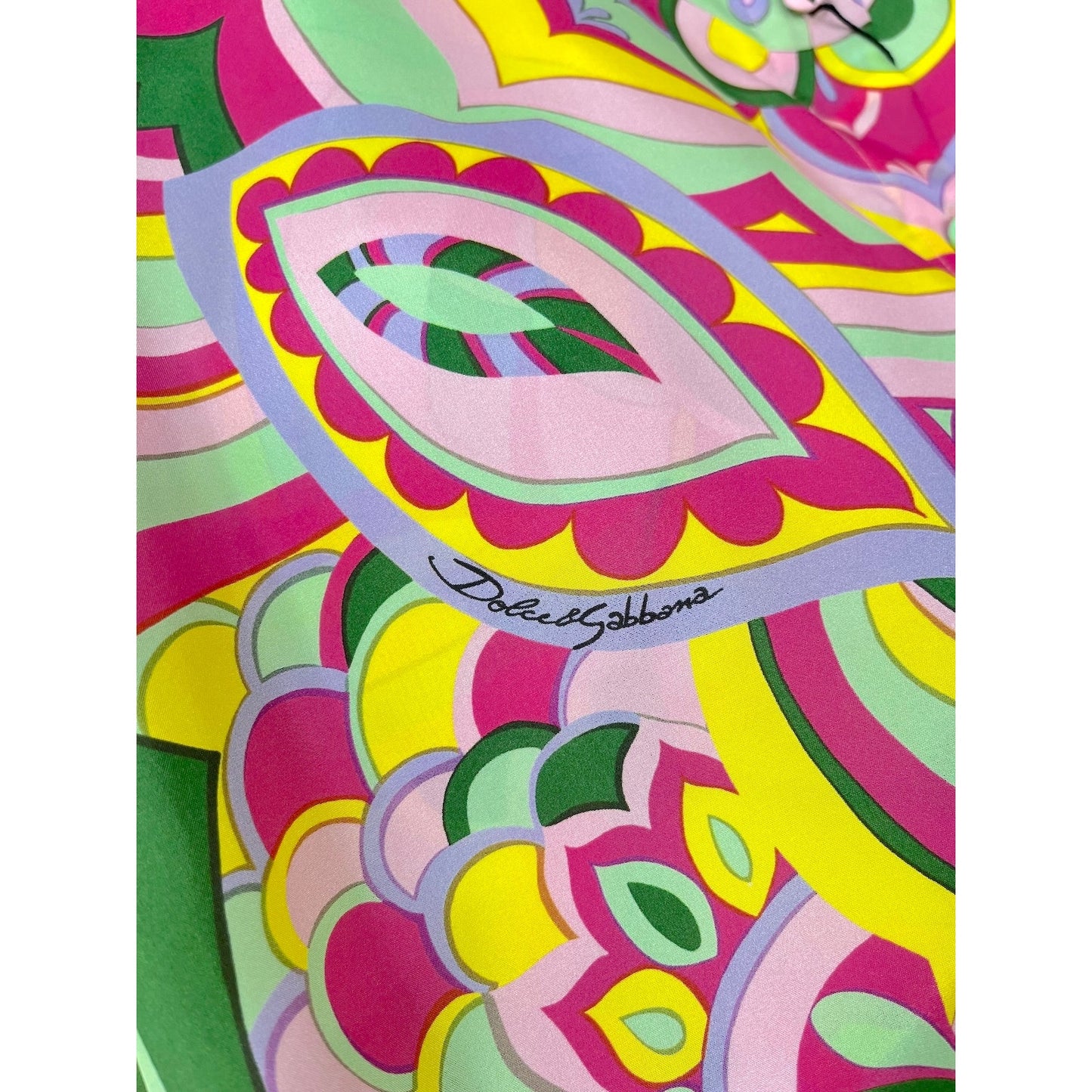 NWT Dolce & Gabbana Dolce & Gabbana abstract-print silk shirt IT 40 US S