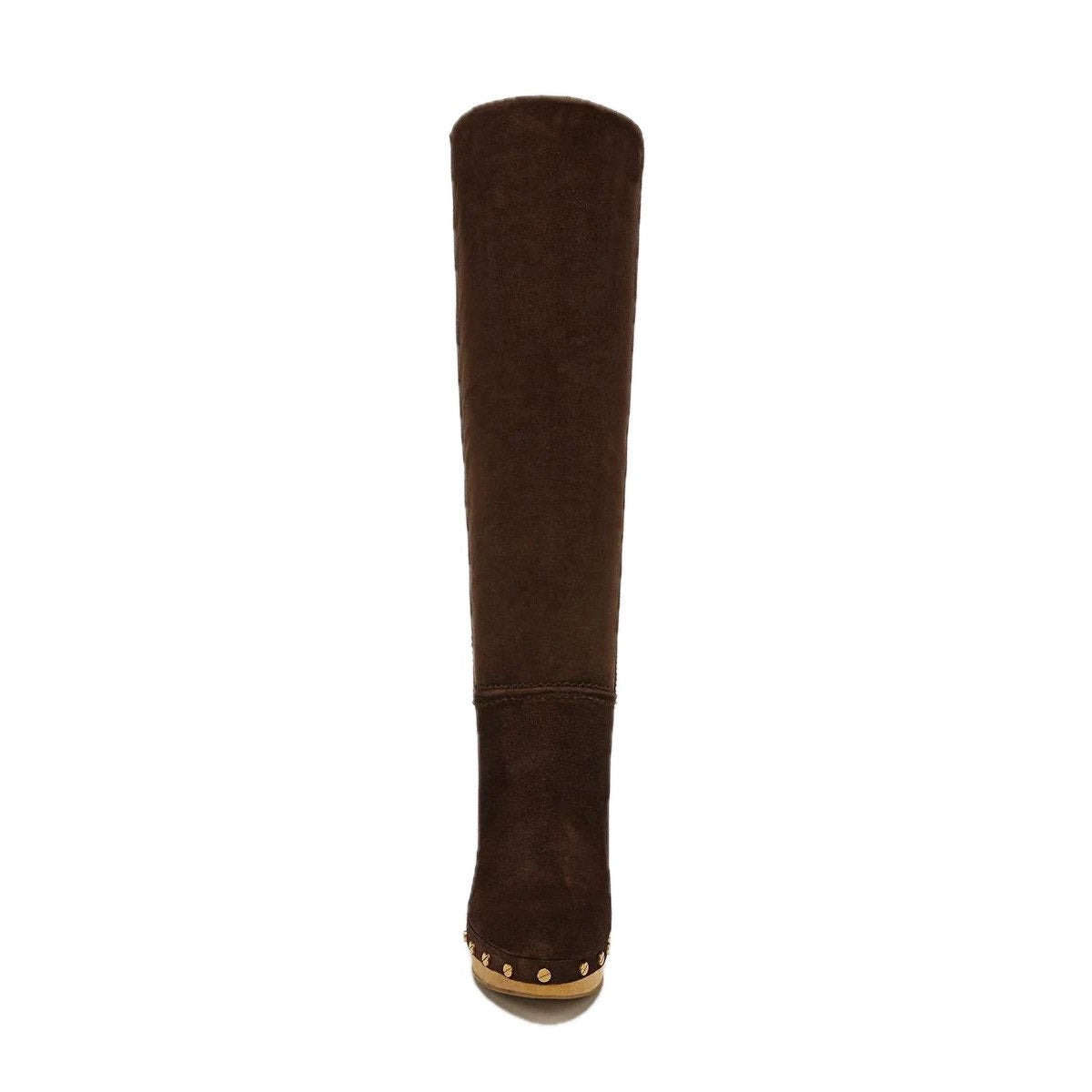 Veronica Beard Glendale Block heel Clog Knee Boots Brown