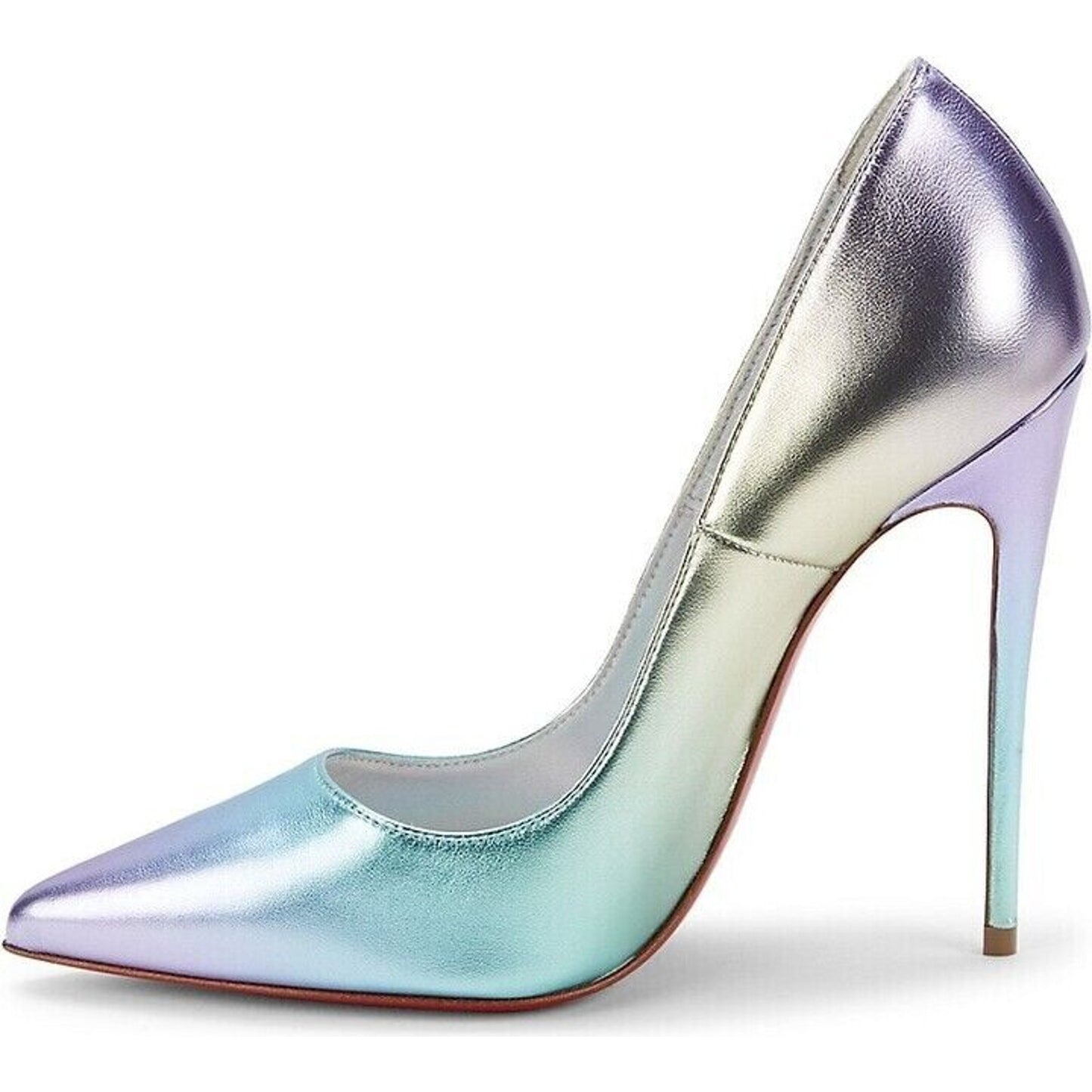 Christian Louboutin So Kate 120 Metallic Ombre pointed toe iridescent pumps 37