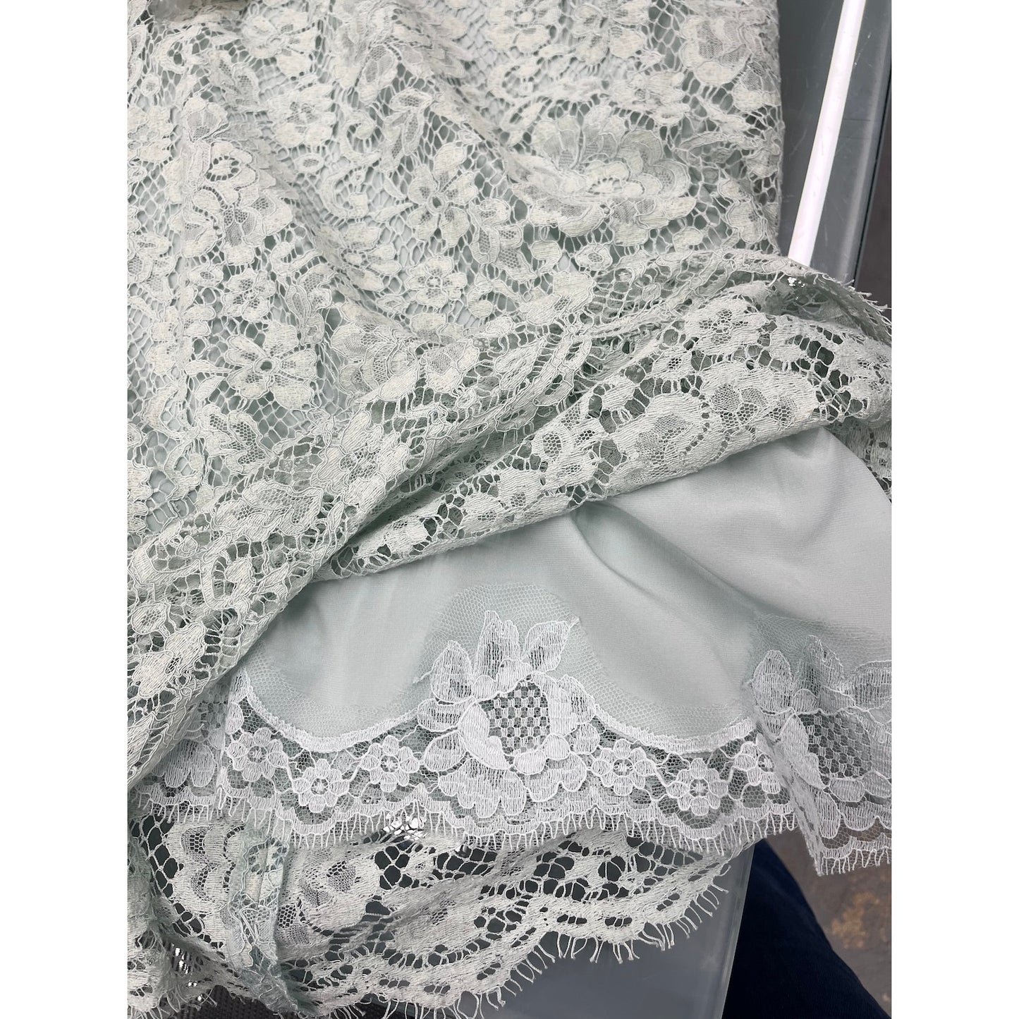 NWT DOLCE & GABBANA Mint Corded Lace Sleeveless Mini Dress 40 S