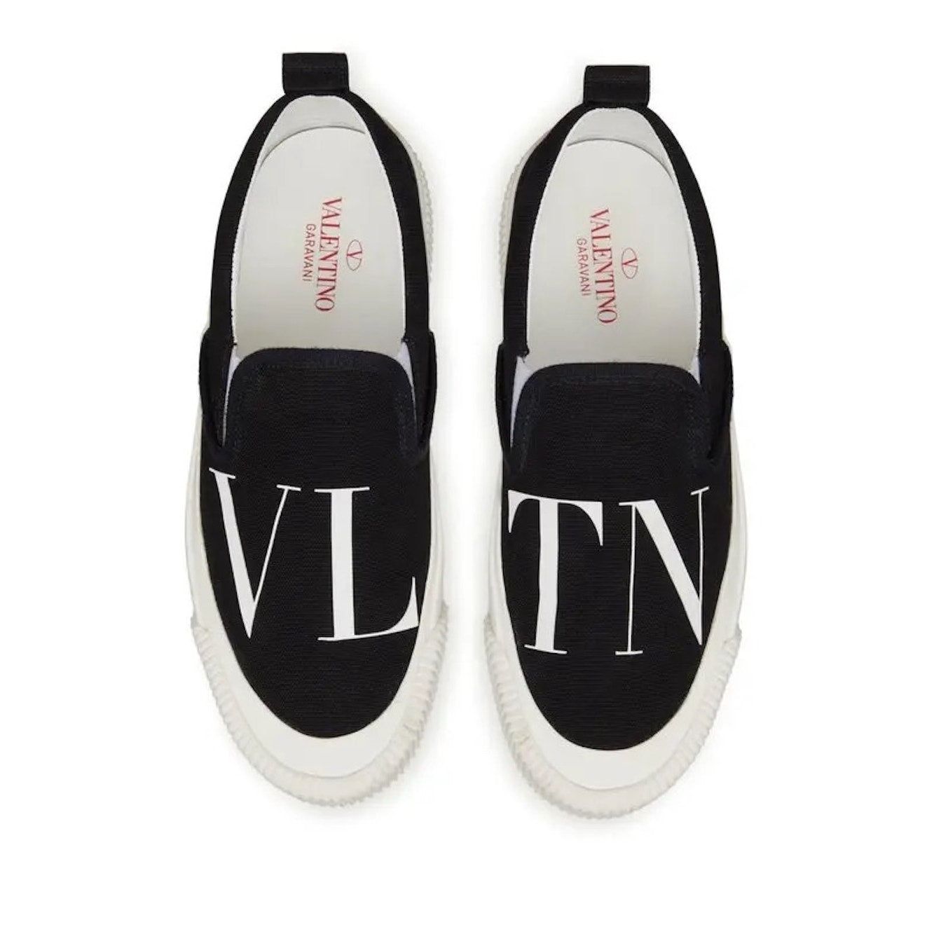 Valentino Garavani  Black Vltn Canvas Slip-on Sneakers