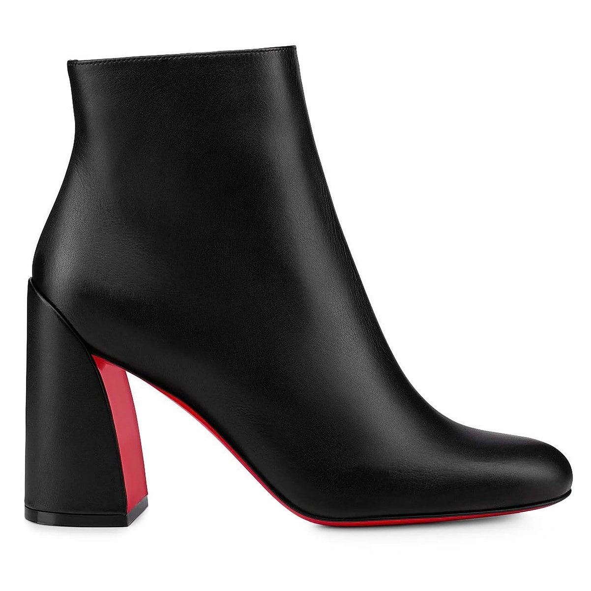 NWT Christian Louboutin Black Jane Booty 85 Calf Leather Ankle Boots 35
