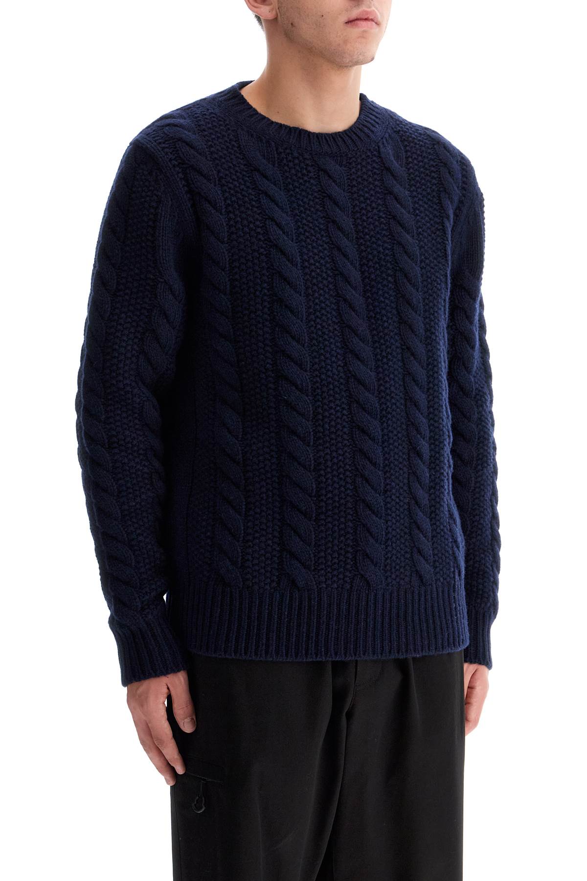 Moncler Wool And Cashmere Cable Knit Pullover