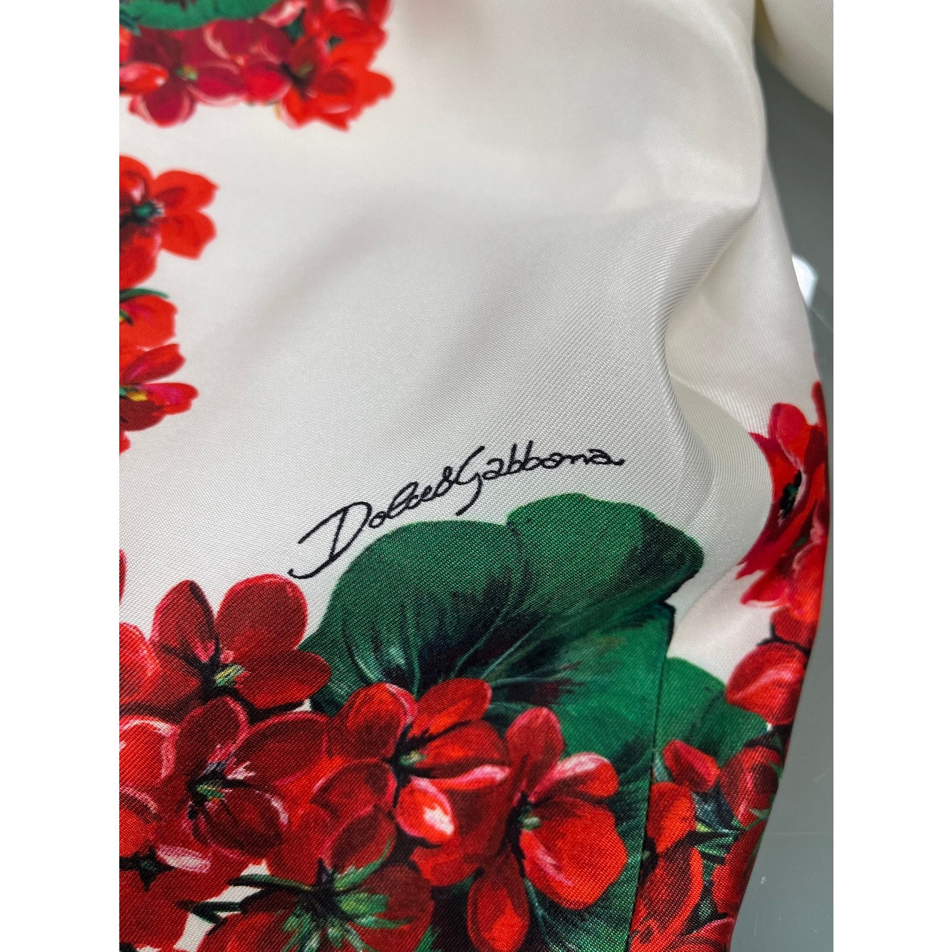 NWT Dolce & Gabbana Portofino Print Mikado Jacket White Red green IT 38  XS