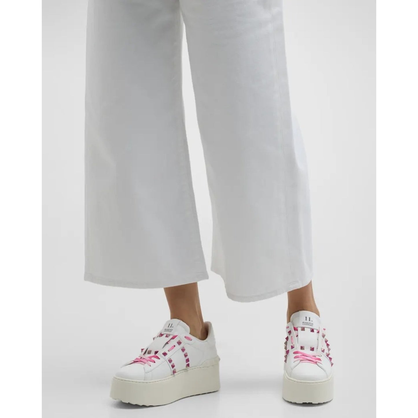 Valentino Garavani Flatform Rockstud Untitled Sneakers Multicolored Studs