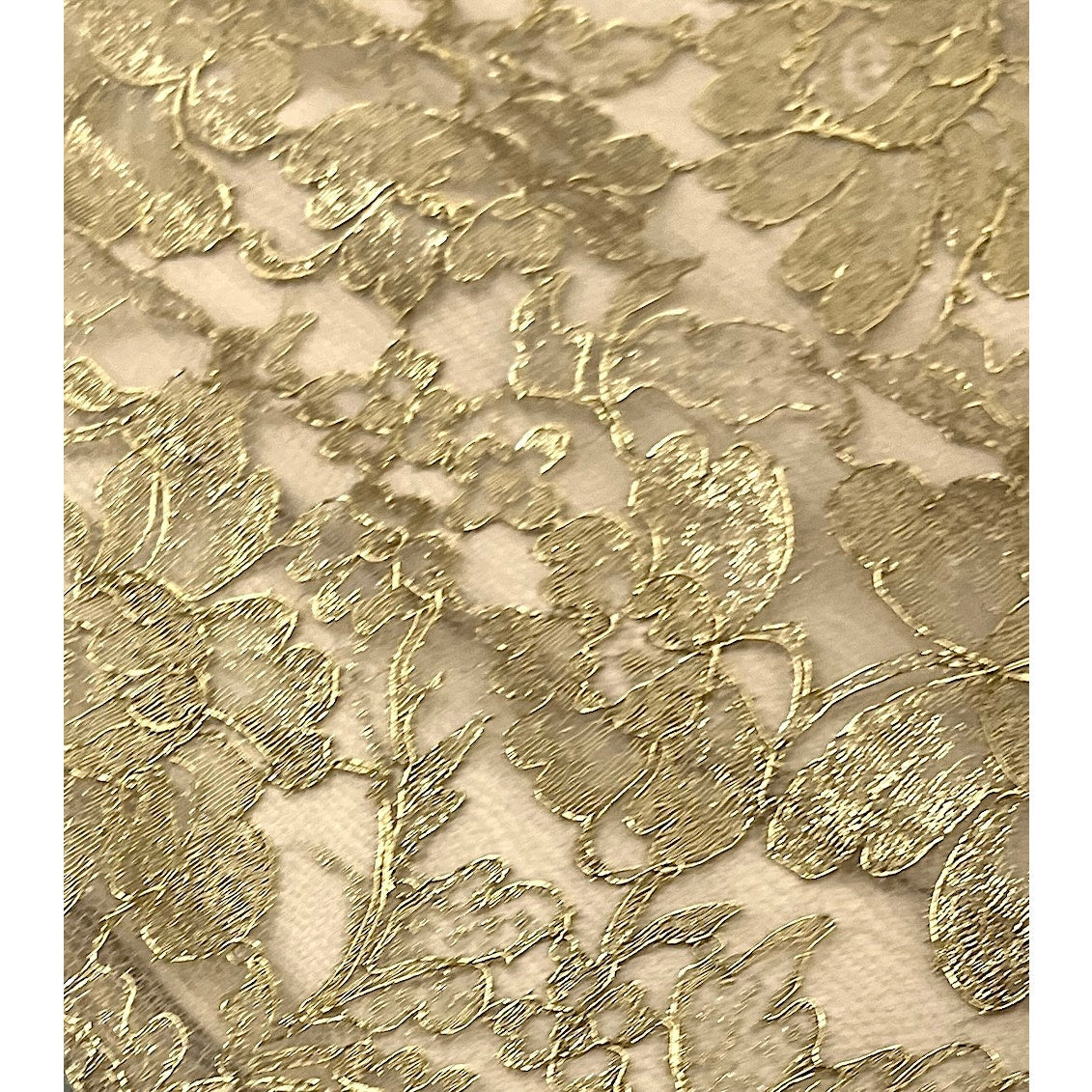 NWT Dolce & Gabbana Metallic Gold Lace Brocade Midi Skirt IT 38 US XS