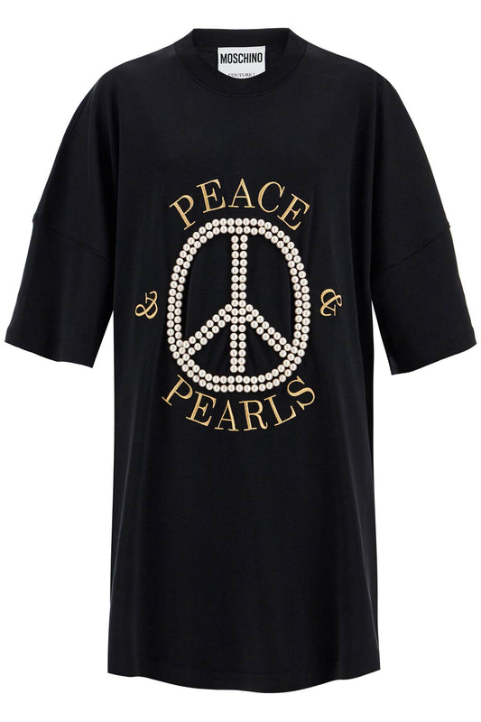 Moschino Peace & Pearls T-Shirt