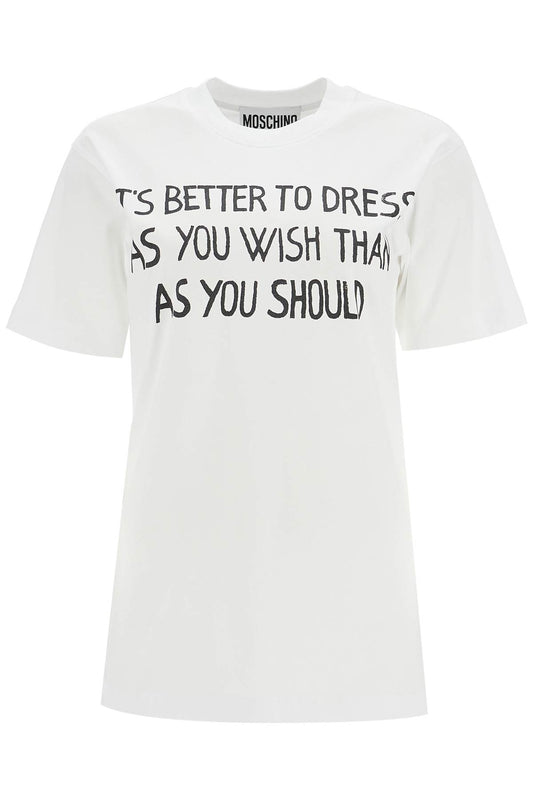 Moschino T-Shirt With Lettering Print