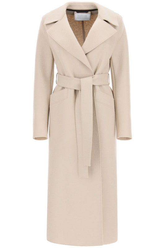 Harris Wharf London Long Coat In Pressed Wool