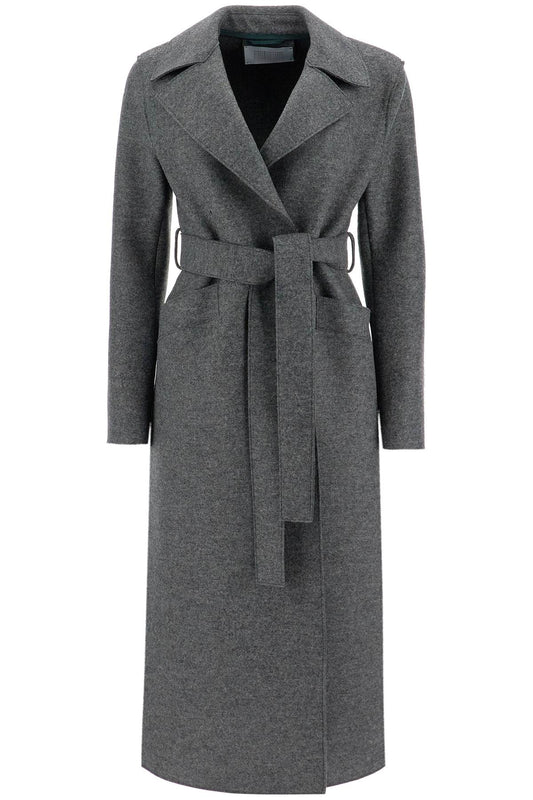 Harris Wharf London Long Coat In Pressed Wool