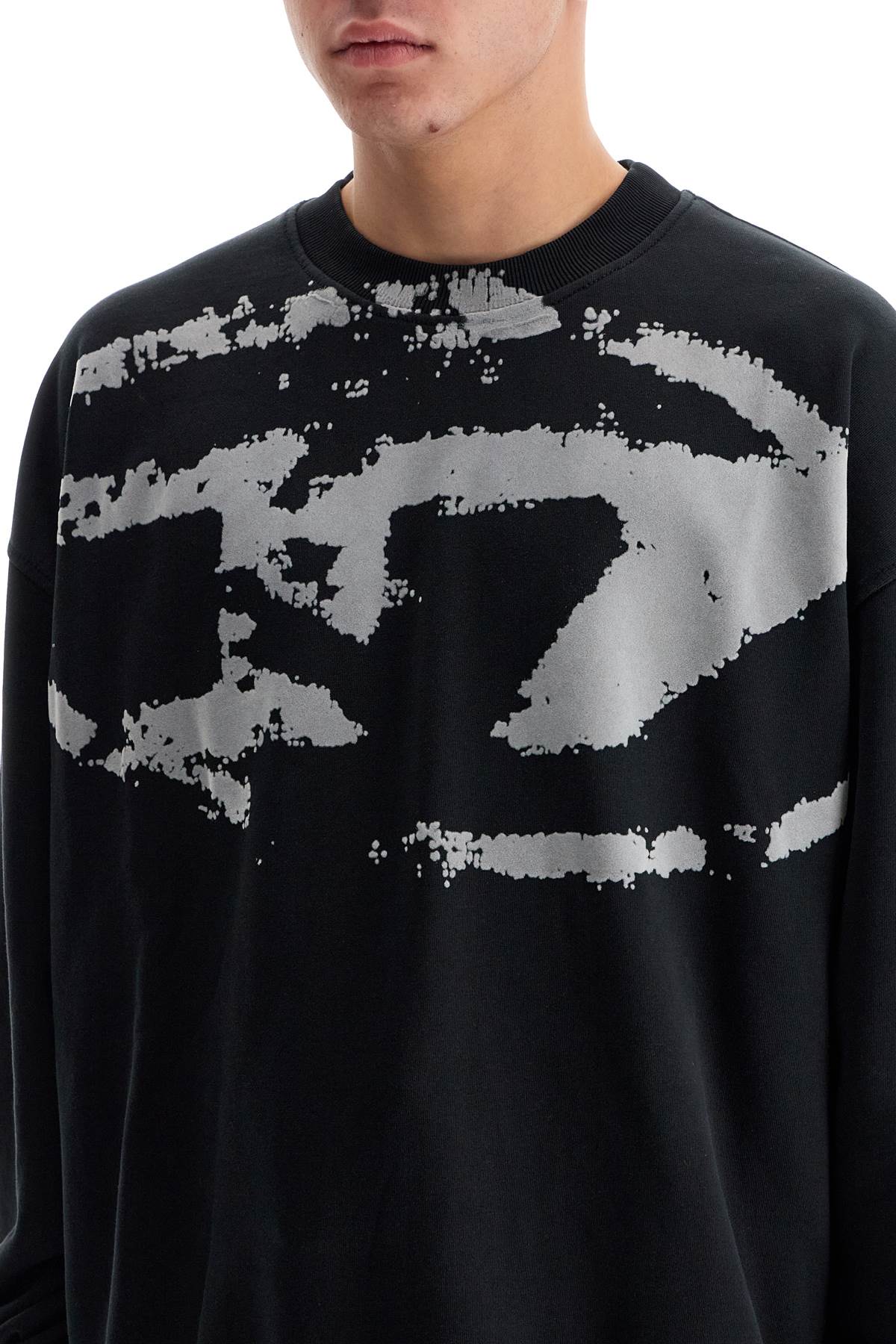 Diesel Fleece Sweatshirt With F