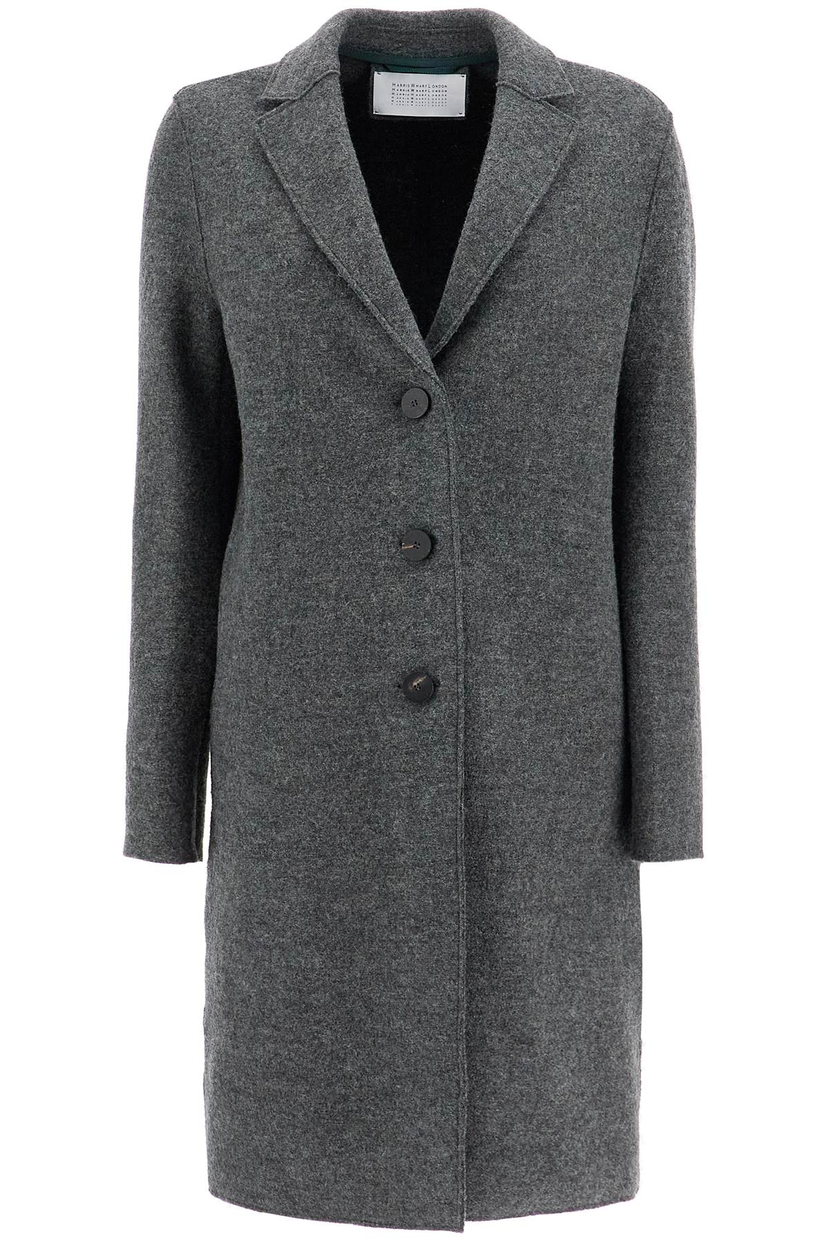 Harris Wharf London Single-Breasted Wool Coat In Boiled