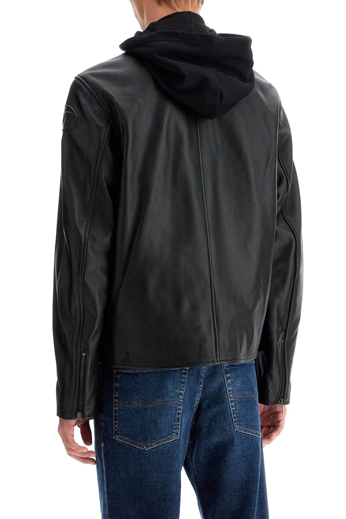 DIESEL Giacca Biker In Pelle L-Carver