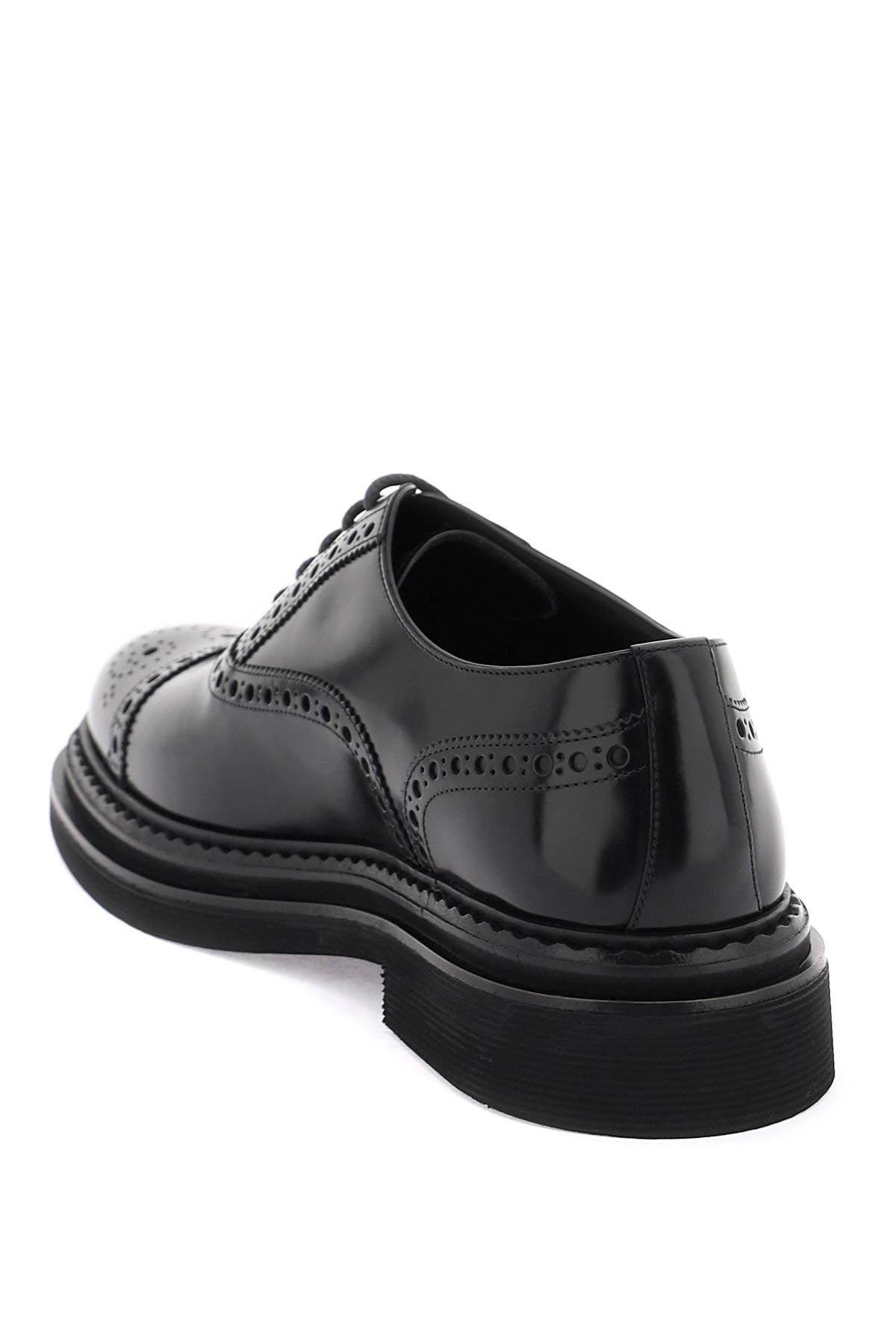 Dolce & Gabbana Brushed Leather Oxford Lace-Ups