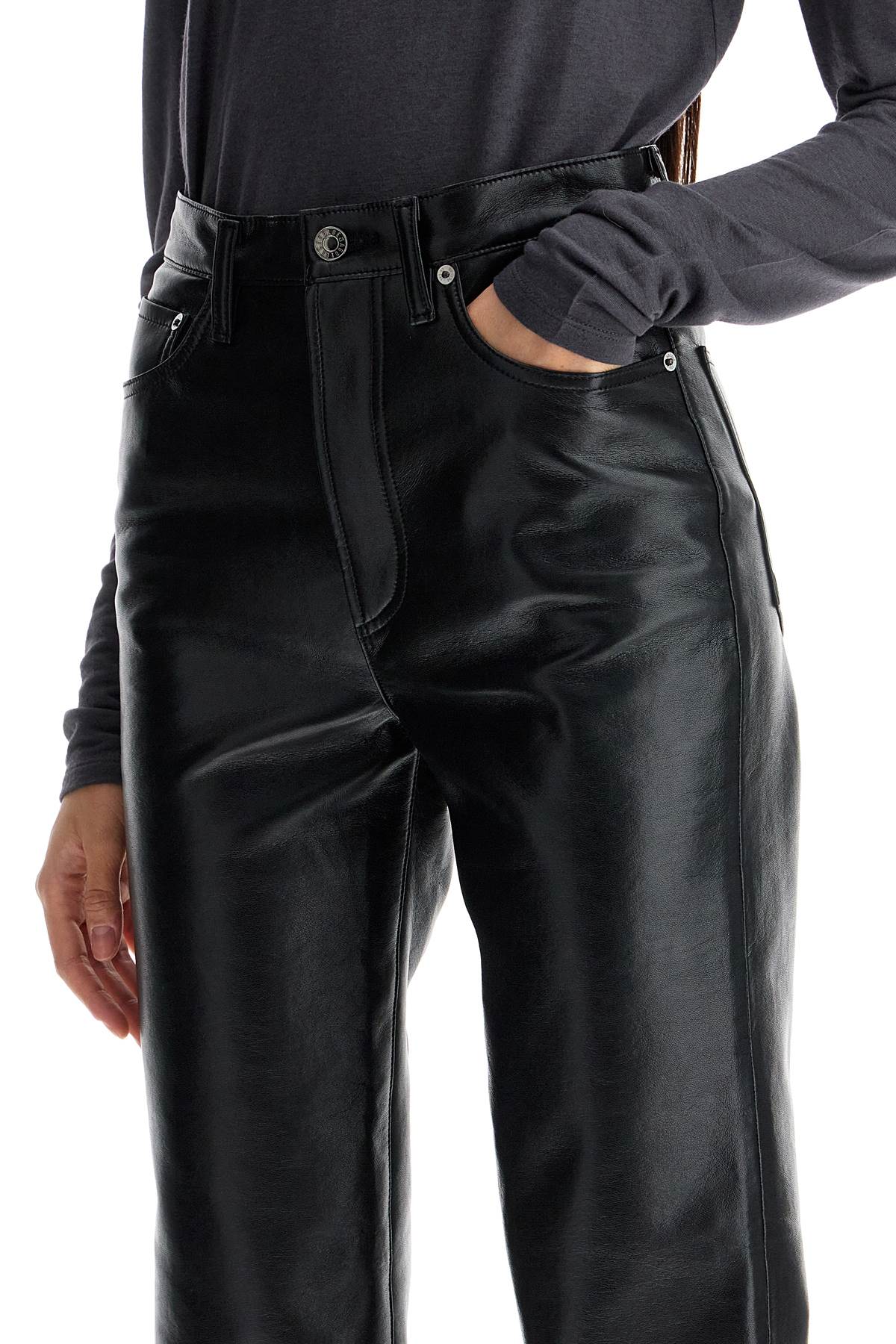 Agolde 90S Recycled Leather Pinch Waist