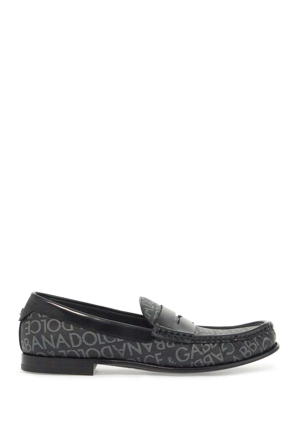 Dolce & Gabbana Jacquard Canvas Loafers