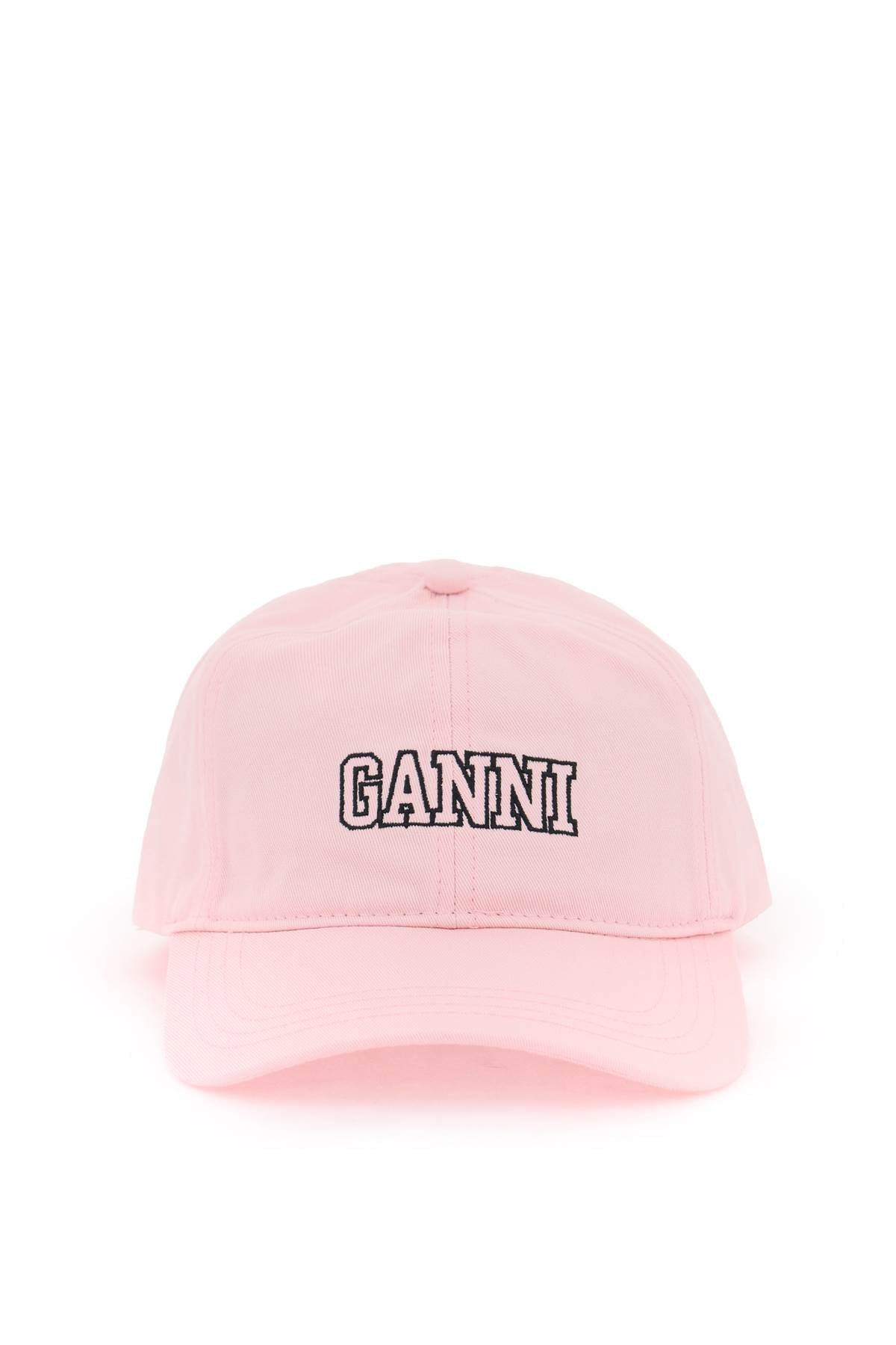 Ganni Baseball Cap With Logo Embroidery